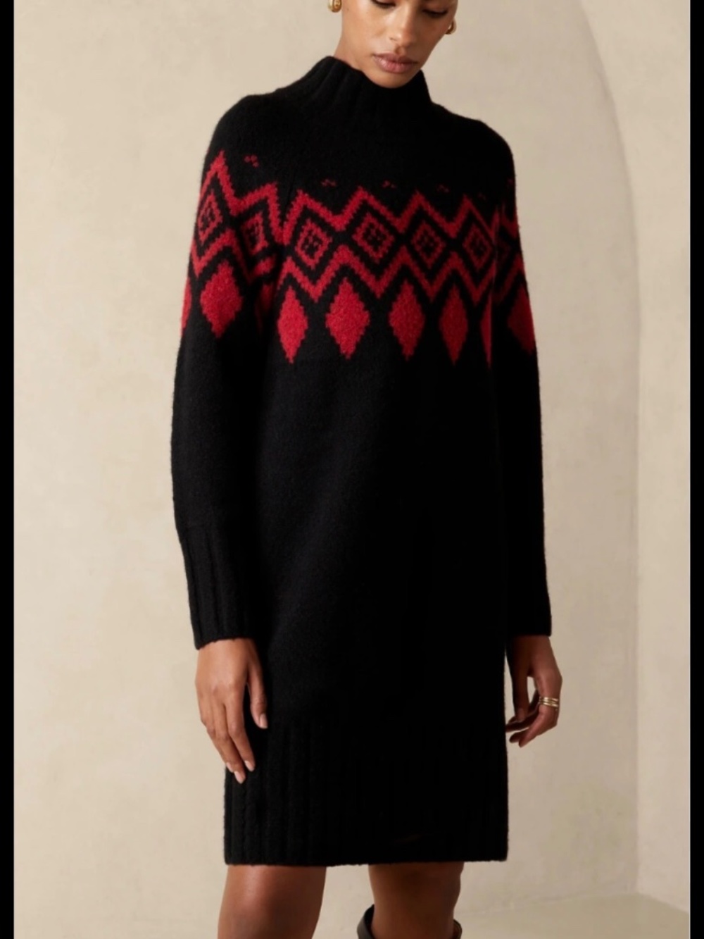 Banana Republic Adria Fair Isle Sweater Dress